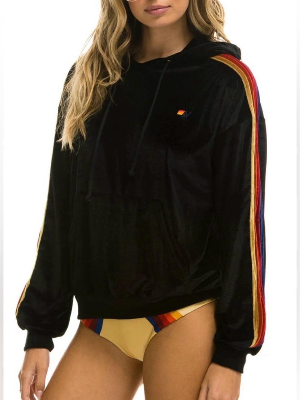 Aviator Nation velour hoodie